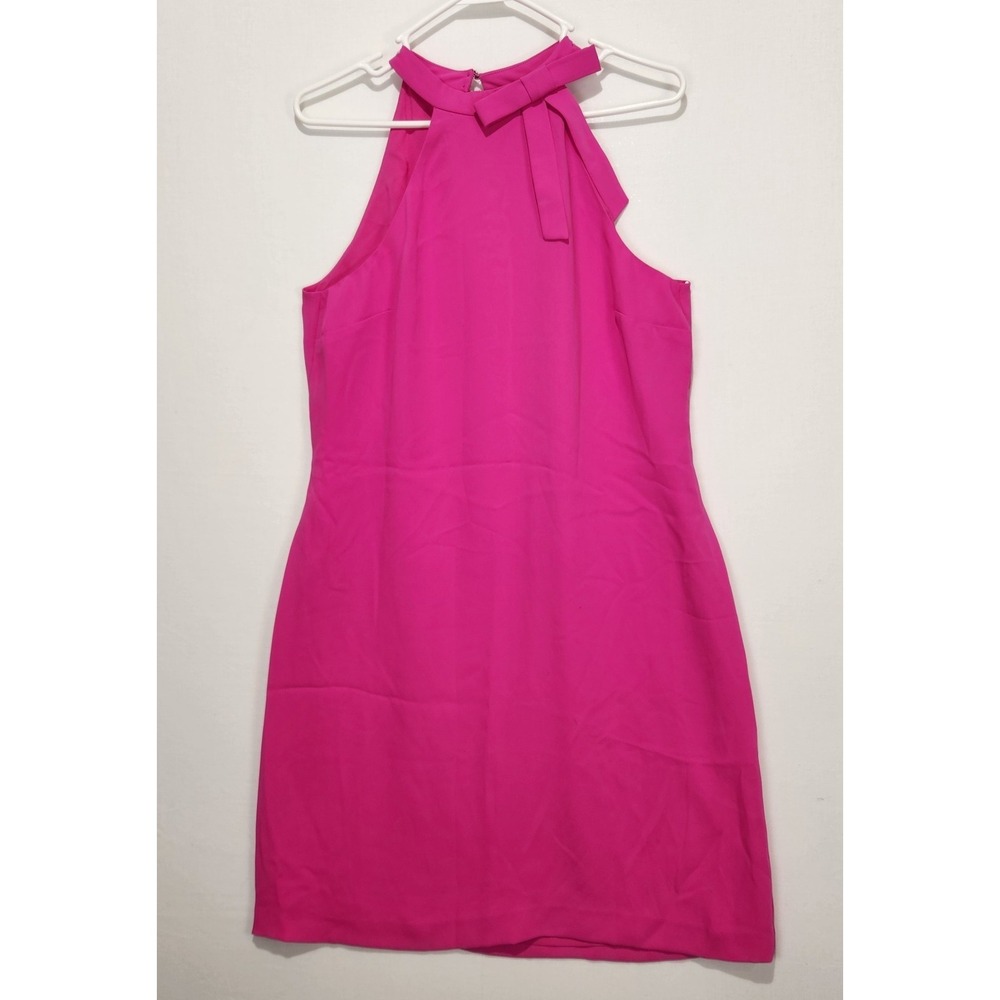 CeCe Women's Elegant Classy Bright Pink Mini Dress Size 6‎
